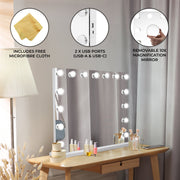 LED Bluetooth Mirror 58 x 46 cm