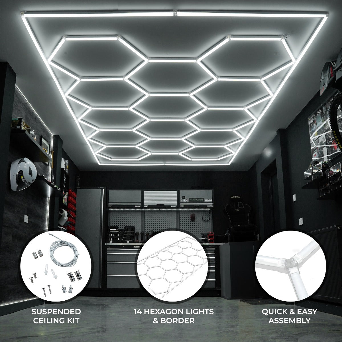 Hexagon LED Light Kit (14-Pack)