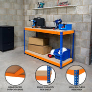 S-Rax 2-Tier Workbench, 120 cm x 45 cm x 90 cm