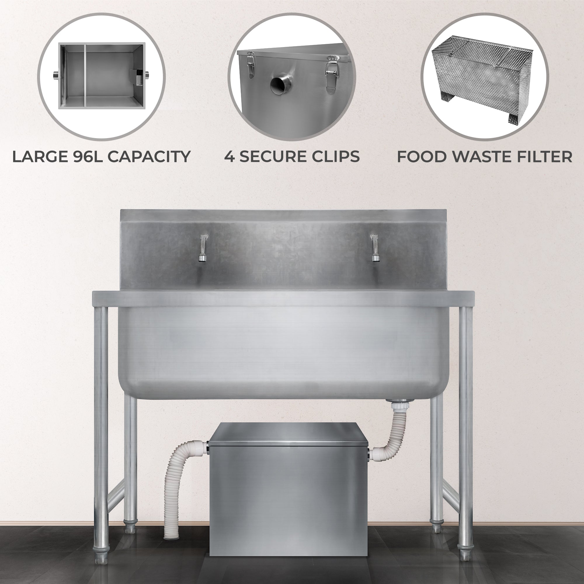KuKoo Grease Trap - 96 Litre Capacity