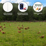 Electric Fence Energiser and Poultry Netting – 50m