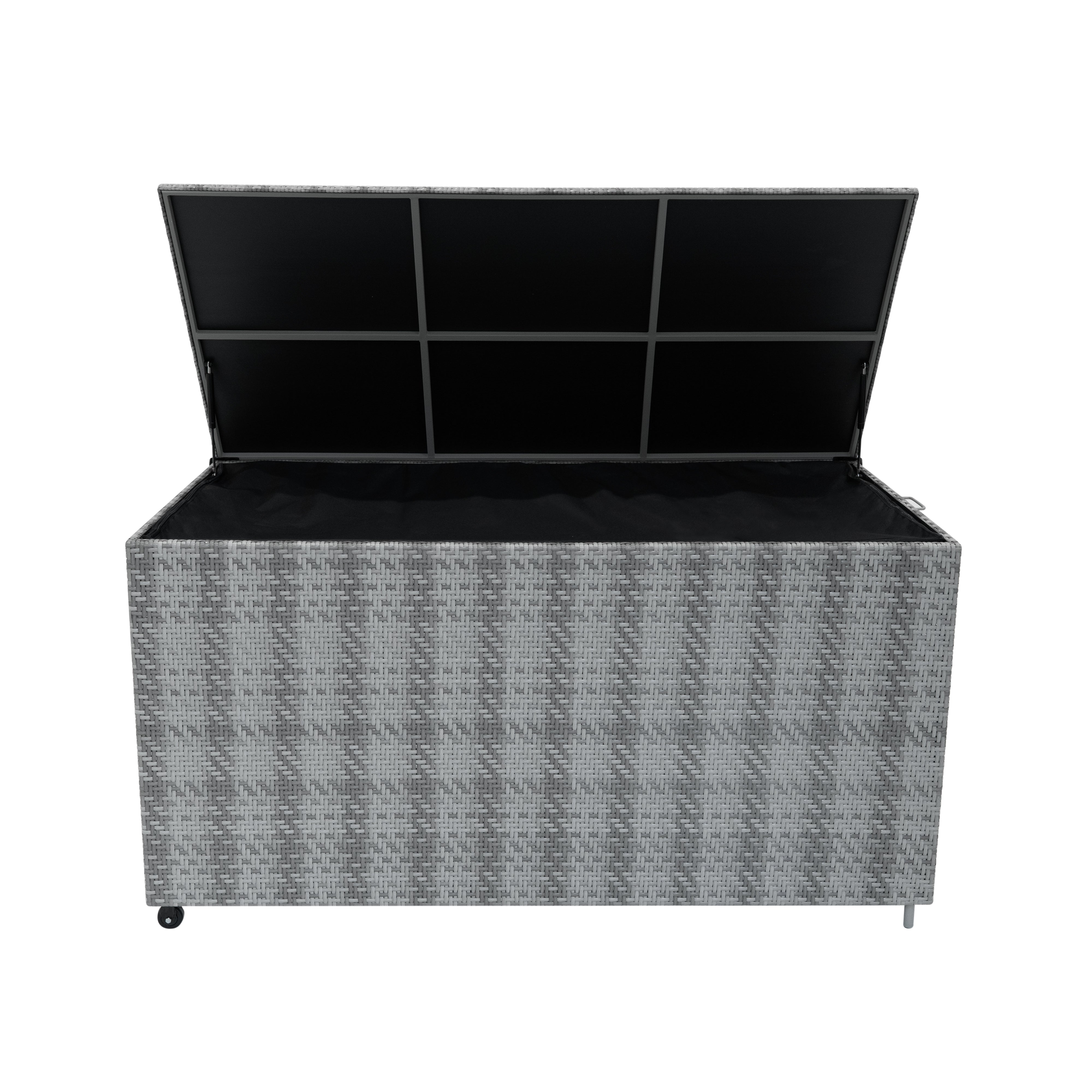 Grey Rattan Storage Box, 700 L Capacity