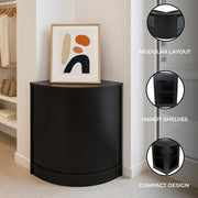CM60 Corner Retail Shop Counter - Black