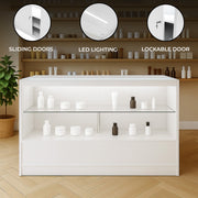 C1500 LED Retail Shop Counter - White