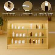LED Retail Shop Counter K1500 – Maple Finish