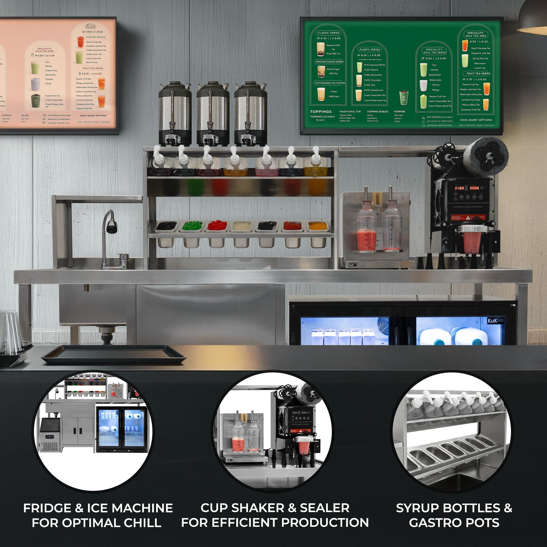 Bubble Tea Workstation: Complete Equipment Package