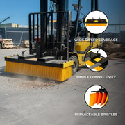 Forklift Sweeper Brush for Warehouse Floor Cleaning