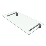 Glass Door Canopy with Brackets – 120 cm W x 80 cm D
