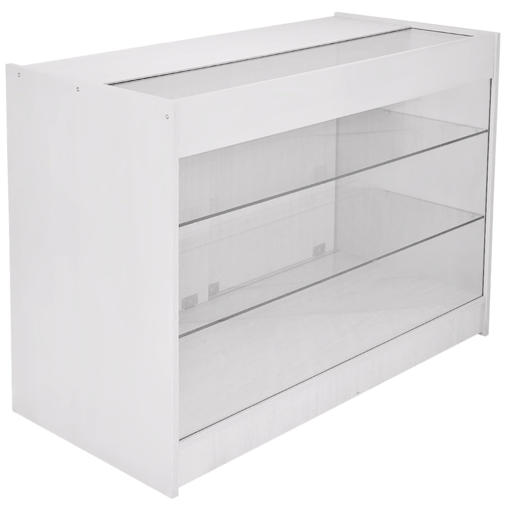 Taurus Brilliant White Shop Counter and Retail Display Set