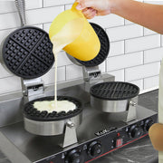 KuKoo Dual Waffle Maker - 2-Slot Belgian Waffle Iron