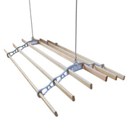 Ceiling-Mounted Clothes Airer with Pulley – White, 2m
