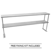 Kukoo 1800mm Double-Tier Steel Over-Shelf