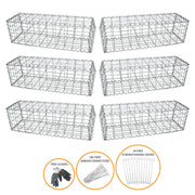 Gabion Baskets 100 x 30 x 30 cm – 6 Pack