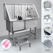400mm Steel Dog Bath Tub Washing Station