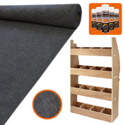 11 m² Anthracite Van Lining Kit with Glue and Citroën Berlingo Rack