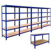 4 x T-Rax Racks and Workbench, 90 x 45 x 180 cm