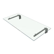 Glass Door Canopy with Brackets – 144 cm W x 80 cm D