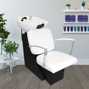 White Hair Salon Backwash Chair