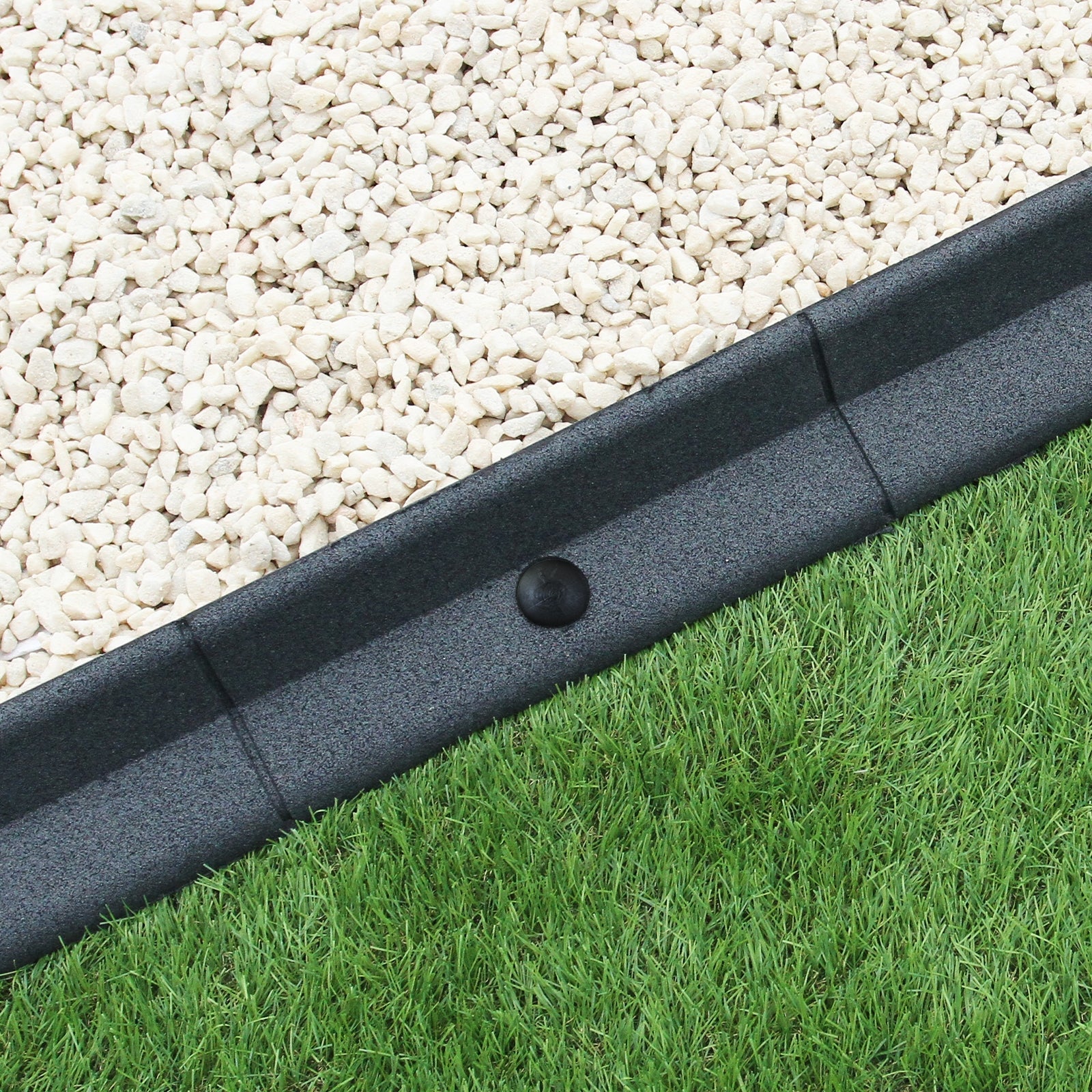 Flexible Grey Lawn Edging, 1.2 m Long, Pack of 18