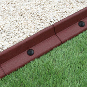 Flexible Terracotta Lawn Edging Strips – 1.2 m Length, Pack of 40