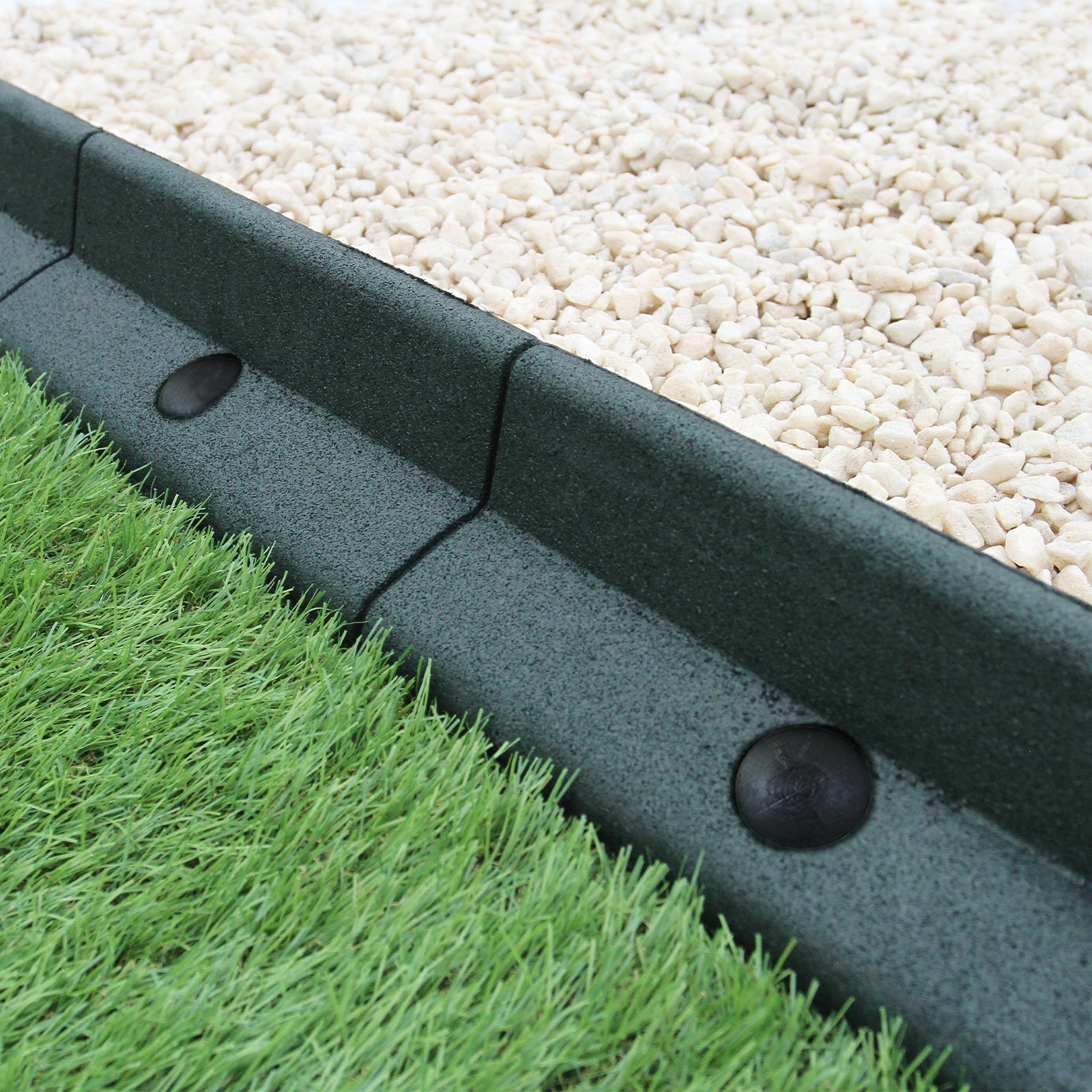 Green Flexible Lawn Edging, 1.2 m Length, Pack of 10