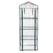 4-Tier Mini Greenhouse with Plastic Cover