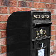 Black Royal Mail Postbox - UK Letterbox