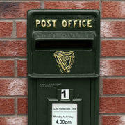 Green Irish Post Box on Stand