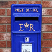 Blue Scottish Post Box with Stand – Outdoor Letterbox