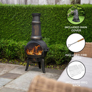Outdoor Cast Iron Chiminea - Fire Pit