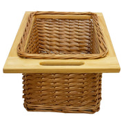 Pull-Out Wicker Kitchen Baskets – 400mm Wide