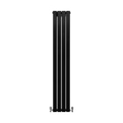 Designer Flat Panel Radiator Matte Black 1600 x 280 mm