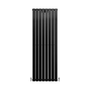 Matt Black Designer Flat Panel Radiator - 1600 x 560 mm