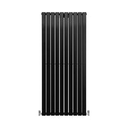 Designer Flat Panel Radiator – Matt Black, 1600 x 700 mm