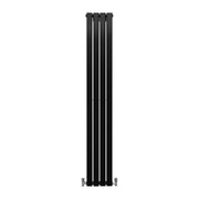 Designer Flat Panel Radiator – Matt Black – 1800mm x 280mm