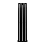 Designer Matt Black Flat Panel Radiator - 1800 x 420 mm