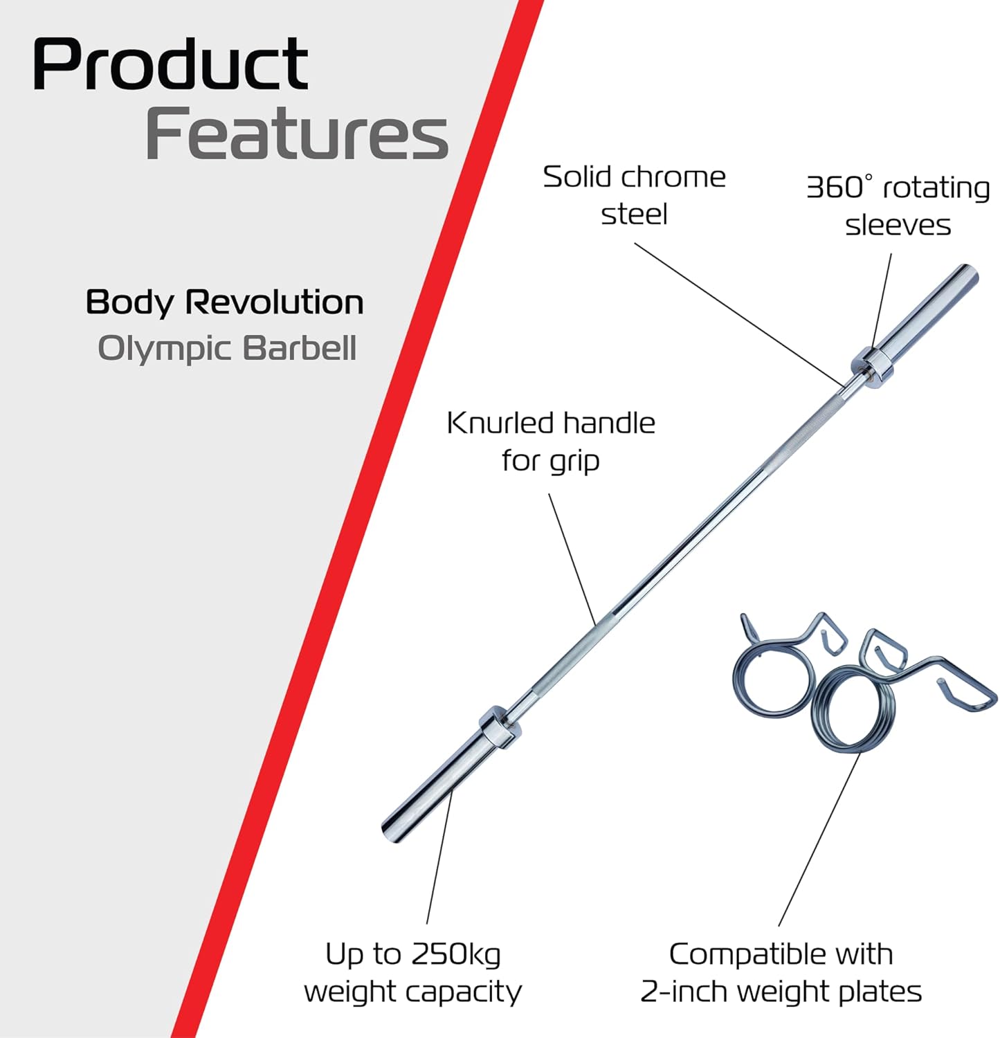 Body Revolution 4-Foot Olympic Barbell