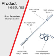 Body Revolution 4-Foot Olympic Barbell