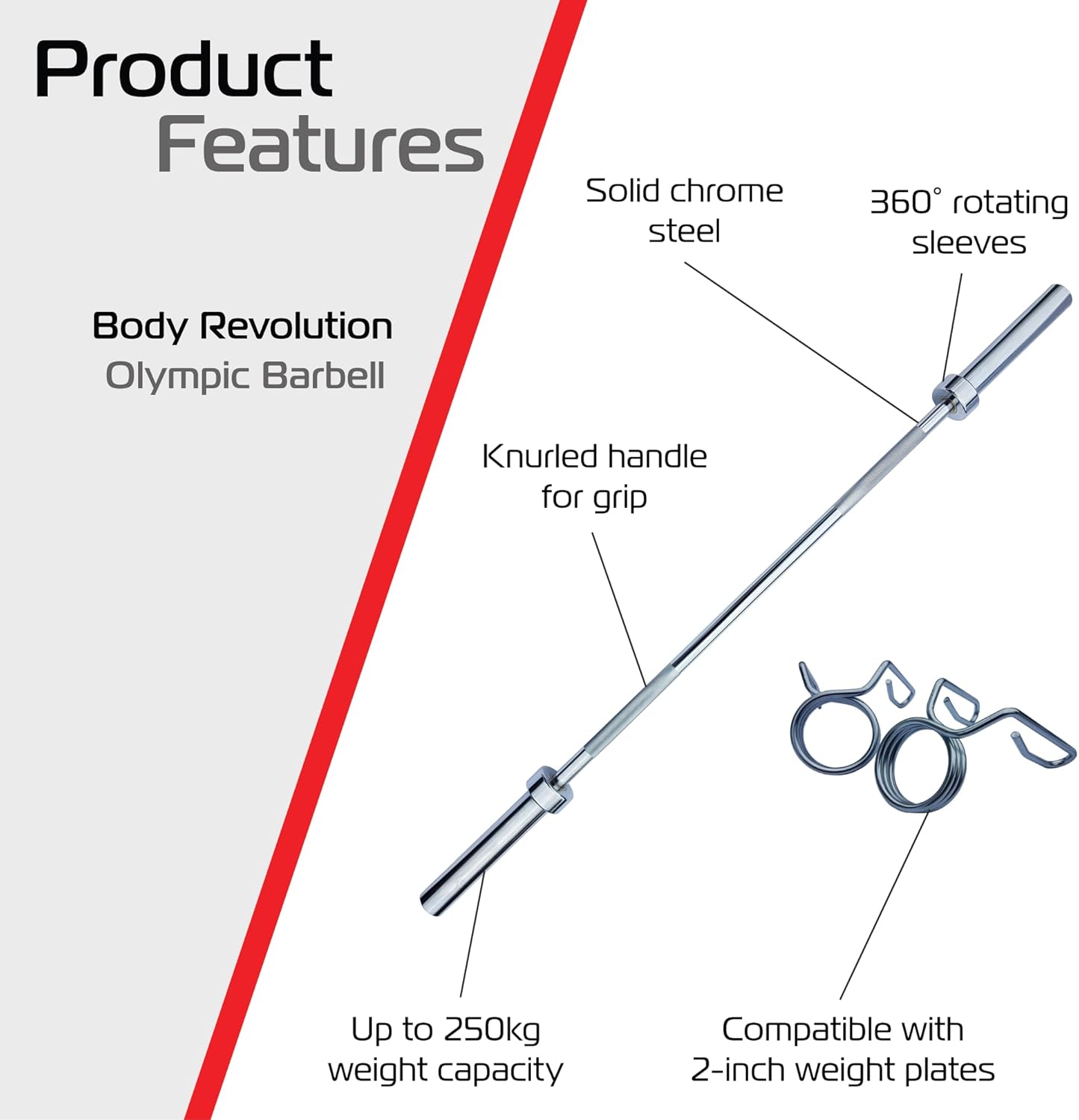 Body Revolution 5-Foot Olympic Barbell