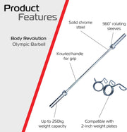 Body Revolution 5-Foot Olympic Barbell