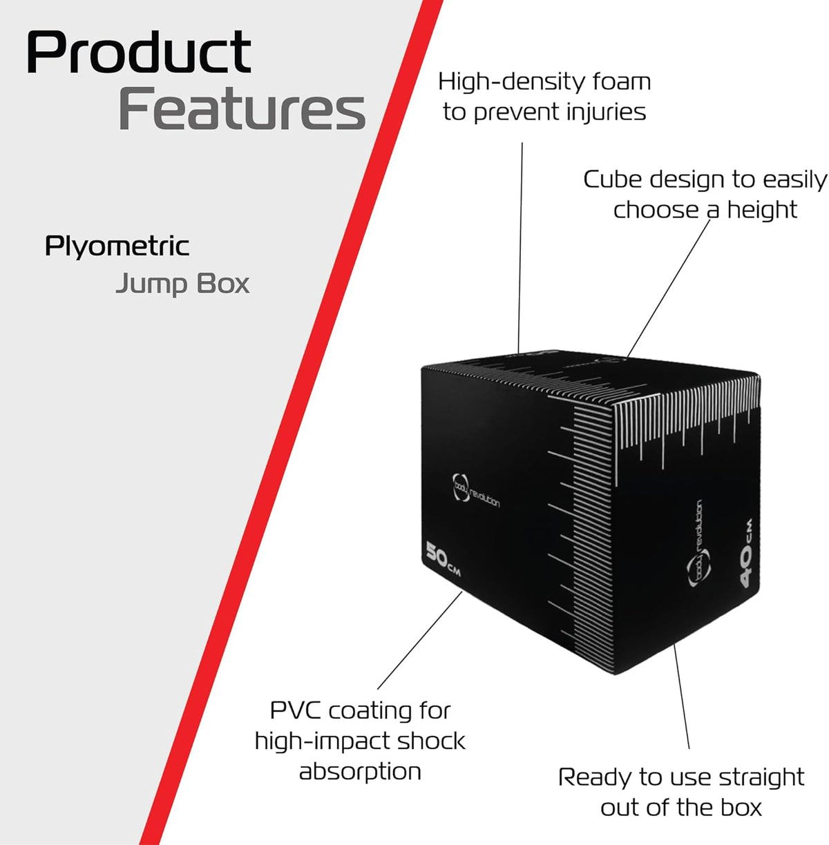 Body Box Device Body Revolution Medium Plyometric Box – Product House