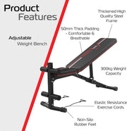 Adjustable Weight Bench for Home Gym
