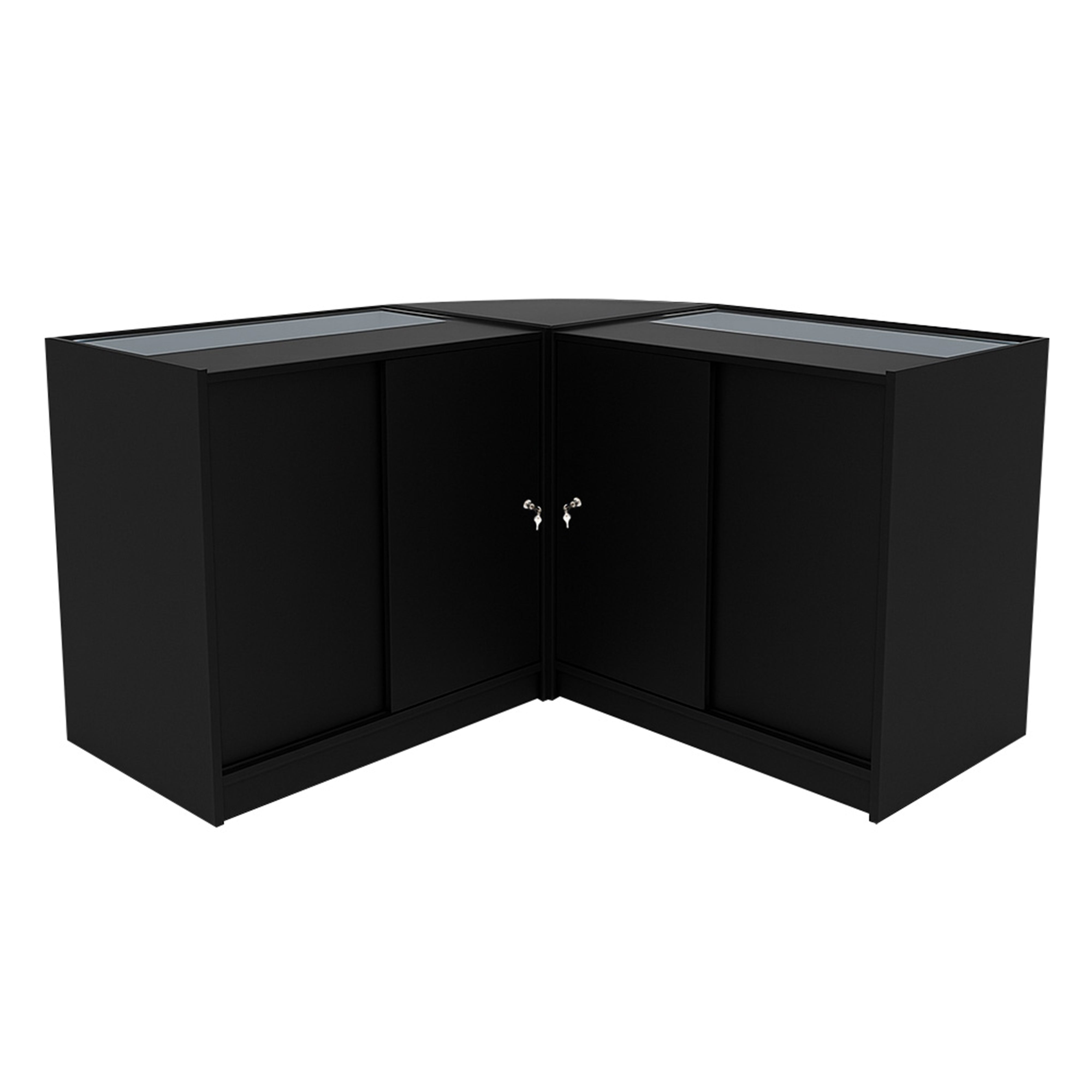 Iris LED Shop Counter Set CM60 with 2 x B900 – Black