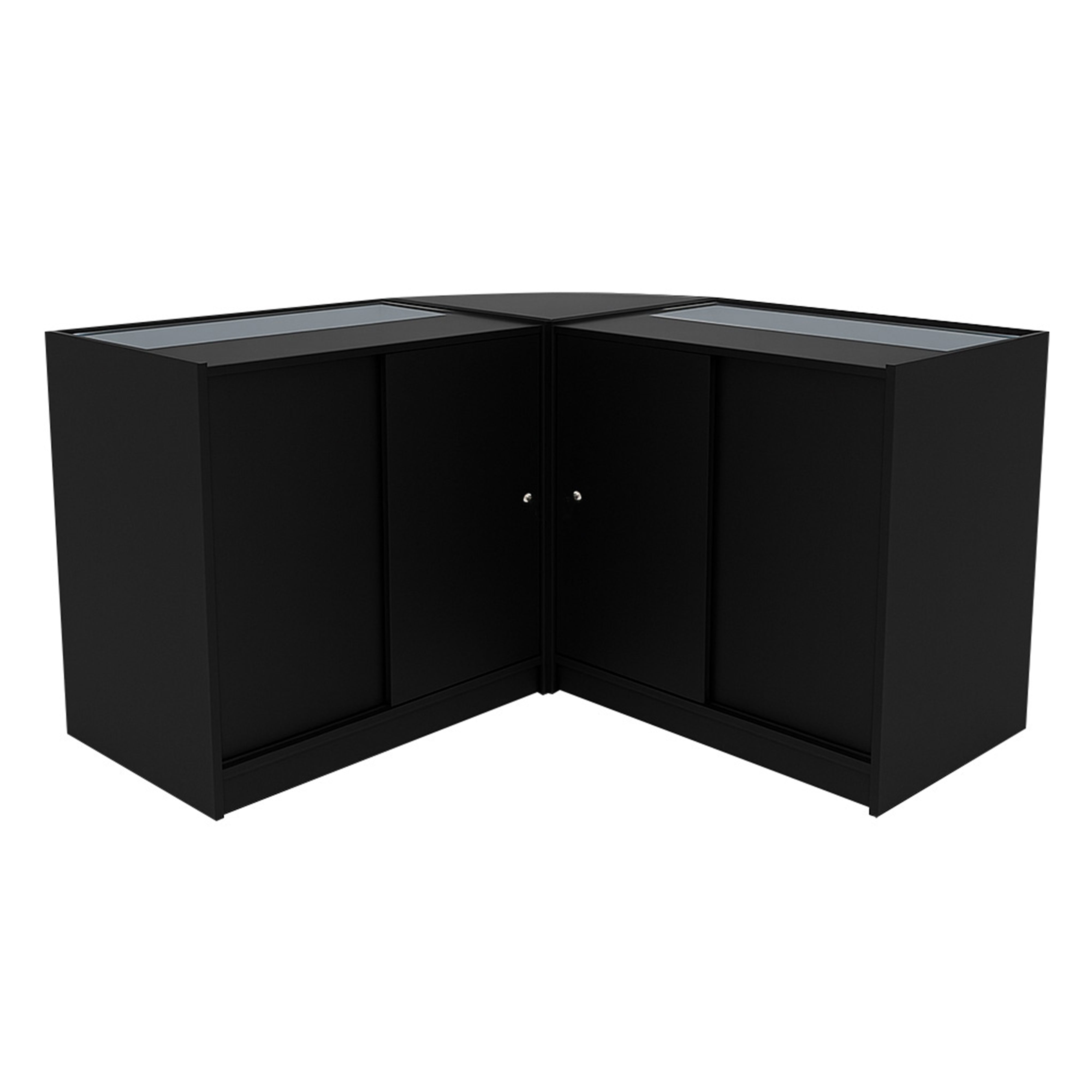 Apollo LED Shop Counter Set LM60 with Two K900 Units – Black