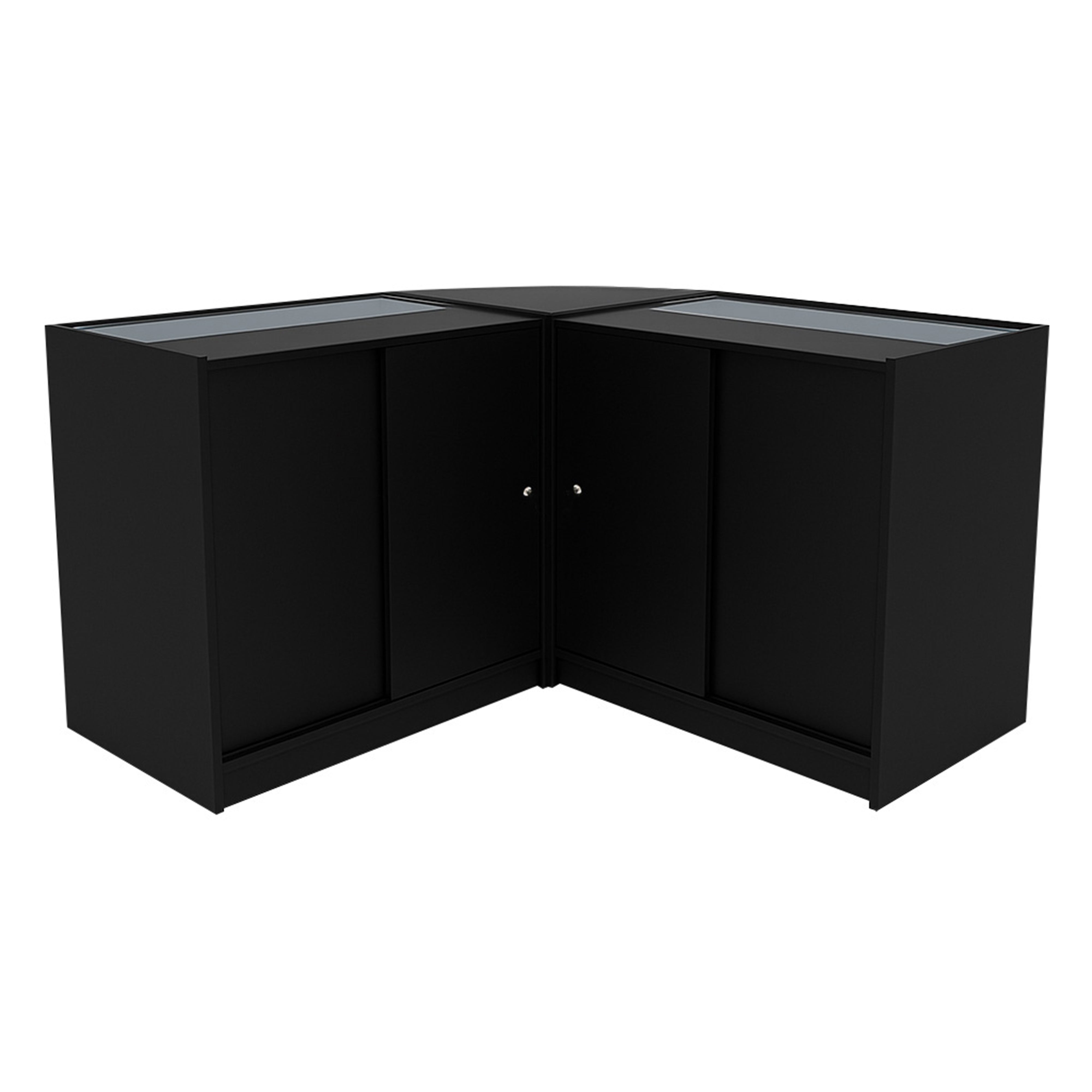 Harmonia LED Shop Counter Set (B900, C900 & LM60) - Black