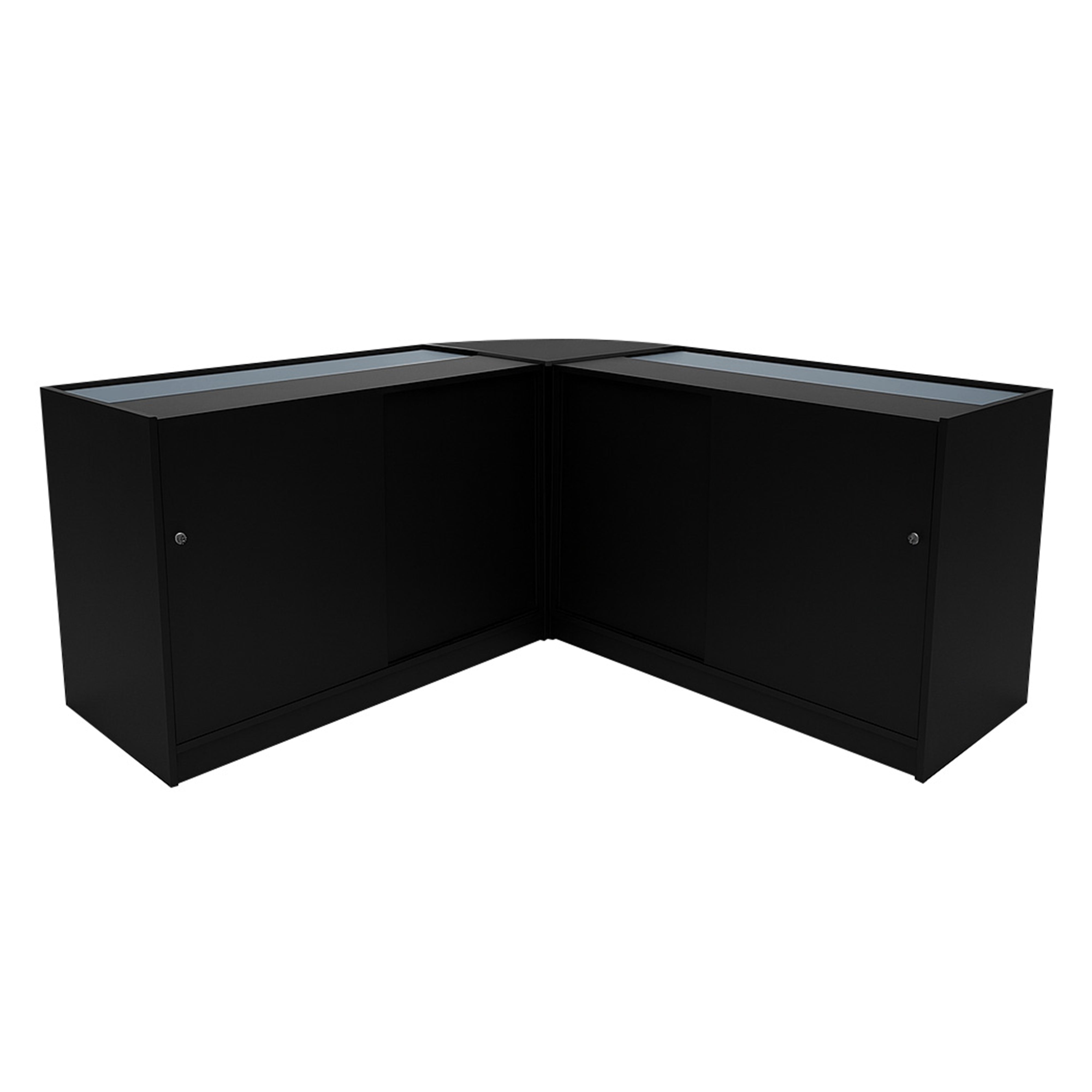 Adonis LED Shop Counter Set – B1200, C1200 and CM60 – Black