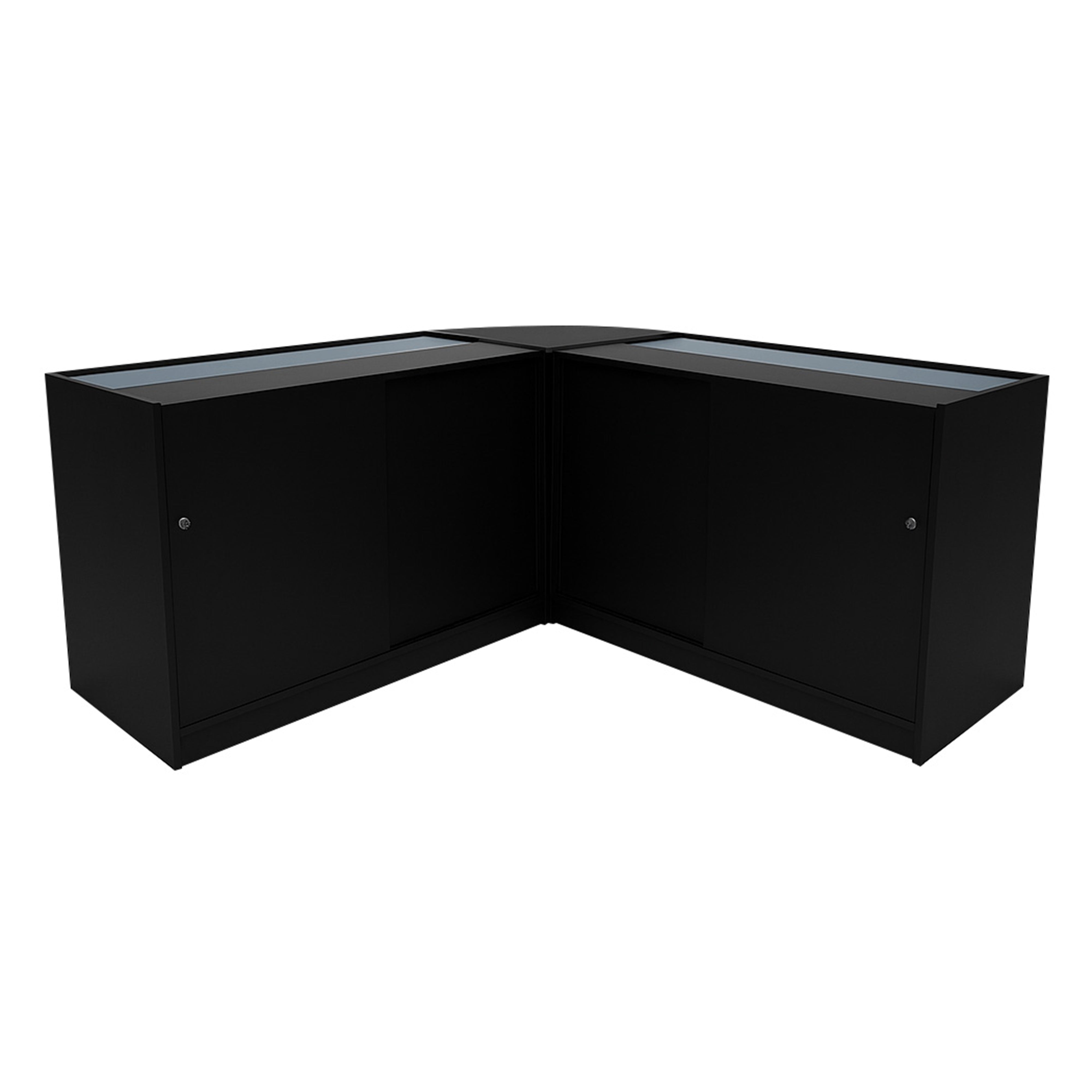 Theseus LED Shop Counter Set LM60 with 2x B1200 – Black