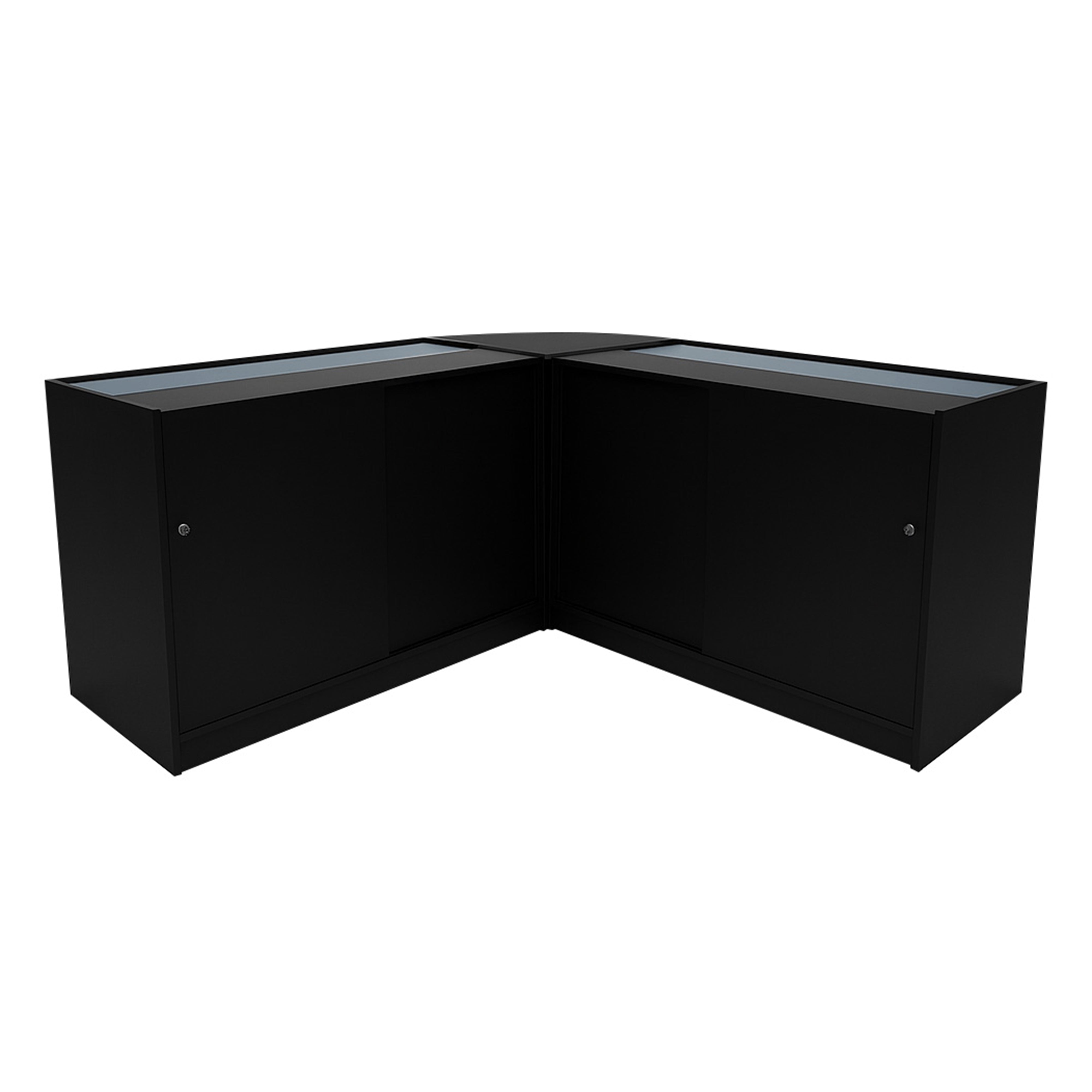 Andromeda LED Shop Counter Set LM60 with 2 C1200 Modules – Black