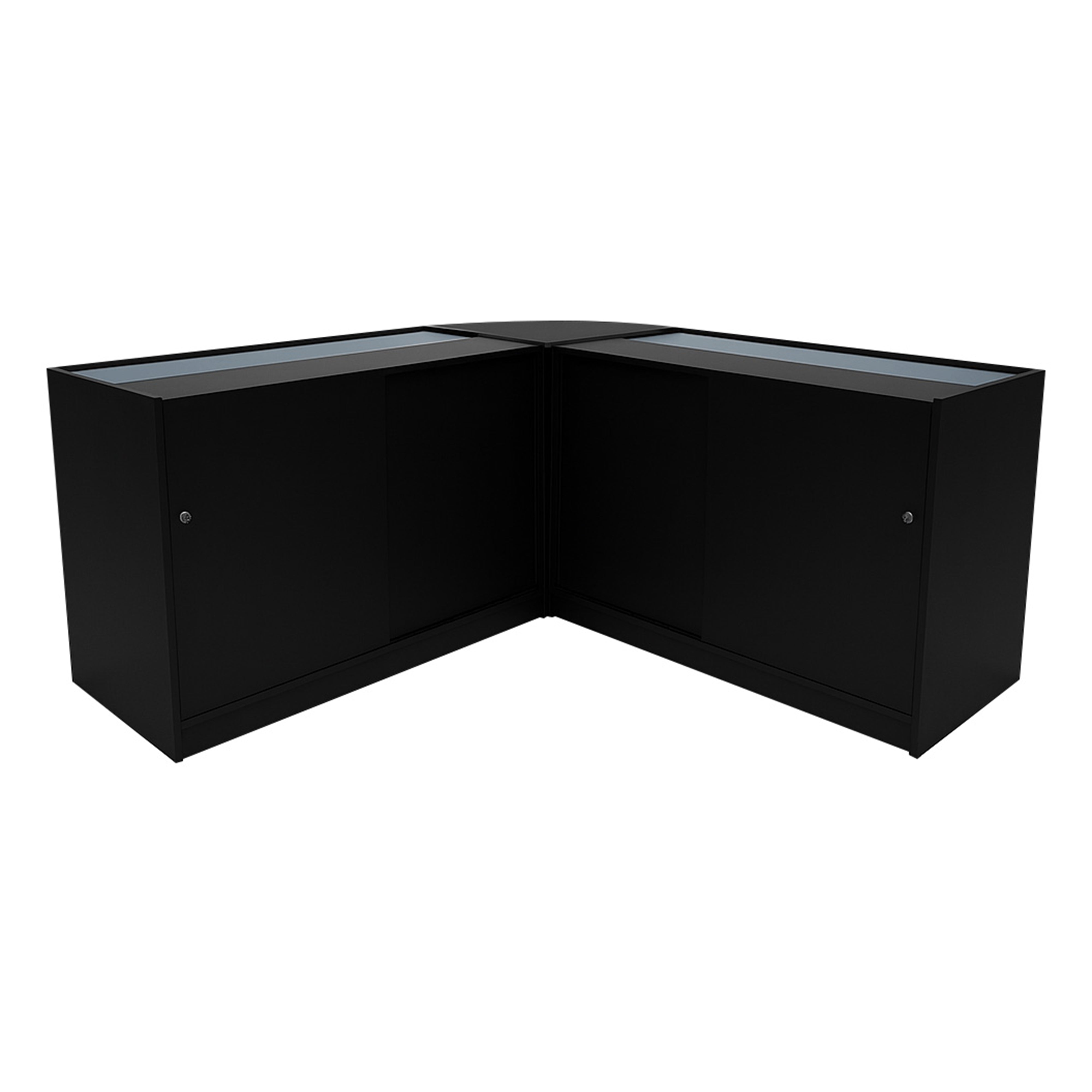 Apollo LED Shop Counter Set LM60 and Two K1200 – Black