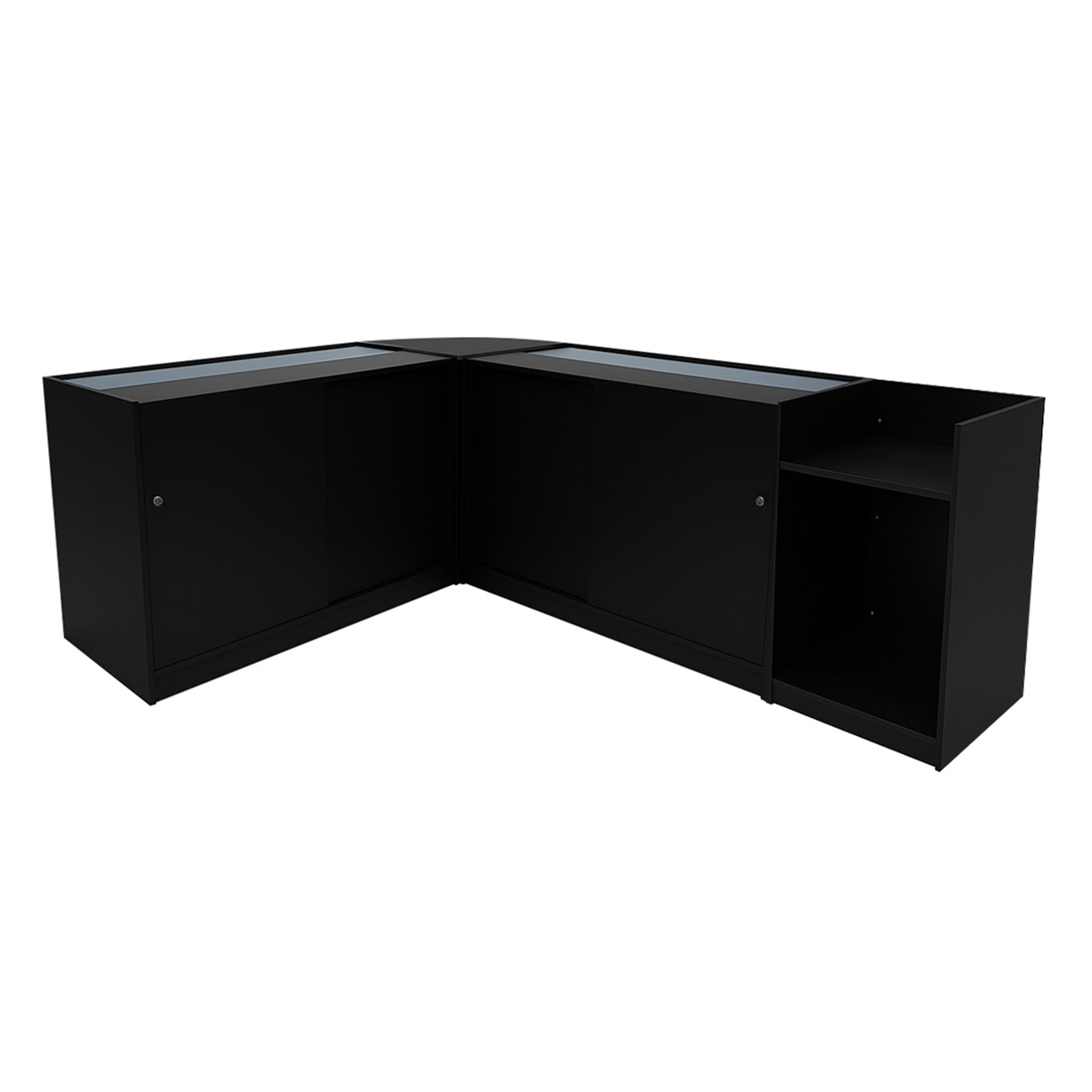 Phoenix LED Shop Counter Set CM60, TB60 and Two C1200 Modules - Black